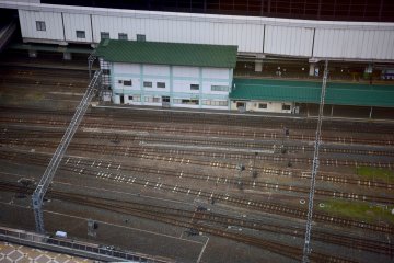 Morioka Station down below