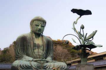 The Daibutsu, or giant Buddha, is bronze and weighs 93 tonnes
