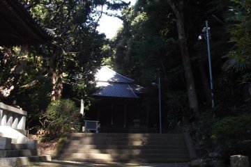 The approach to the main hall