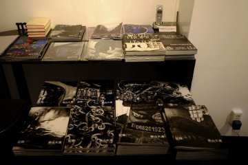 Selling books by featured photographers 