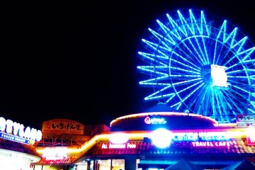 The gigantic ferris wheel is a distinct landmark inside the American Village