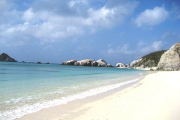 Everything here runs island time, so slow down, relax, and breathe in the fresh sea air of Aharen Beach on the other side of Tokashiki Island