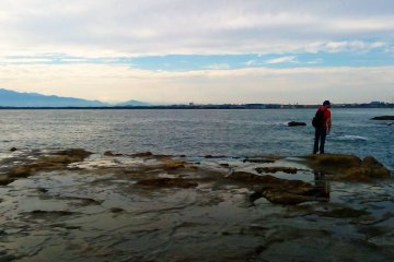 Be careful when walking on the slippery tide pools.