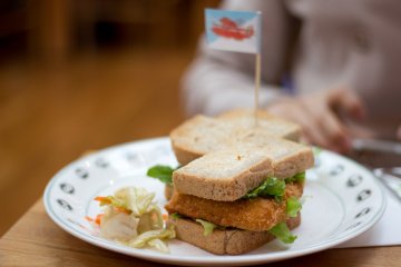 The chicken cutlet sandwich my friend ordered