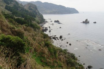 The dramatic coastlines north west of Ine