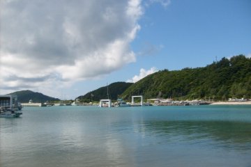 Coming into Zamami harbour