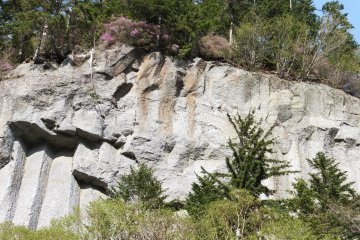 Unique rock formations at Obako Canyon