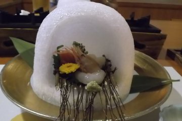 Traditional Japanese five course dinner 5