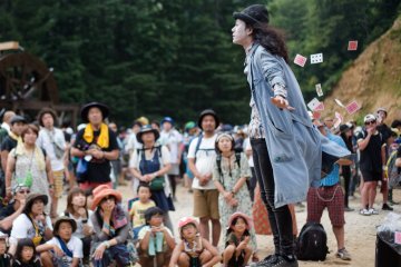 Fuji Rock Street performer