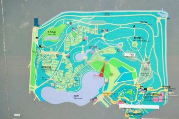 Map of the gardens