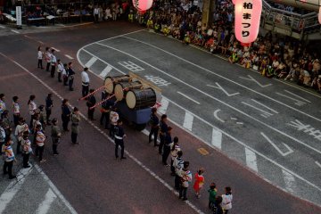 Drummers took shifts for when their arms got tired