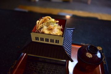 Unique castle bento lunch