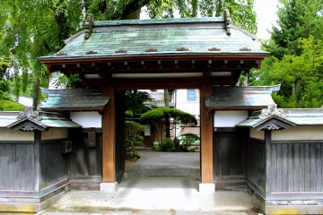 Beautiful entrance gate in front of a random house