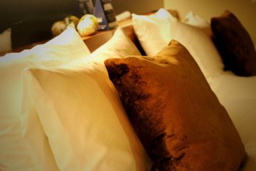 Rooms are luxurious, lulling you to slumber