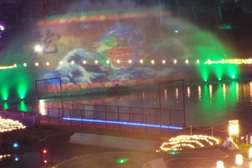 The first 3D water projection mapping show