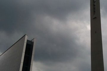 A gloomy day at St. Mary's Cathedral