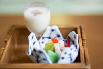 Close up of the pickled dishes