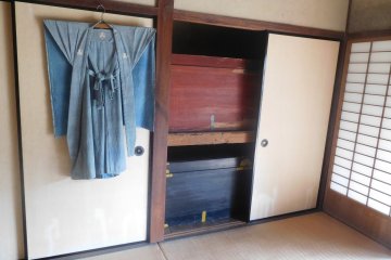 Intérieur d'une maison traditionnelle de samouraï