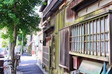 Old wooden Japanese house