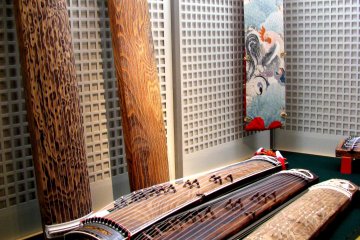 The collection of Japanese instruments