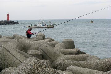 Fishing in any weather!
