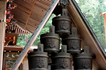 Stack of decorated buckets