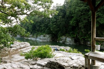 The gorge from a rest pavilion
