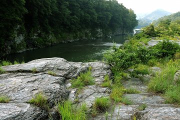 Looking along the gorge