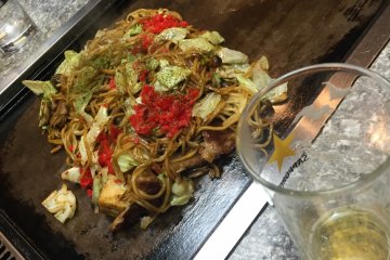 Yakisoba and Kimchi marinated por