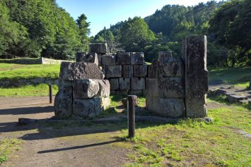 Remains from one of the blast furnaces