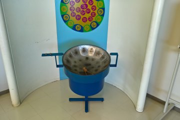 A steel drum, sounds lovely