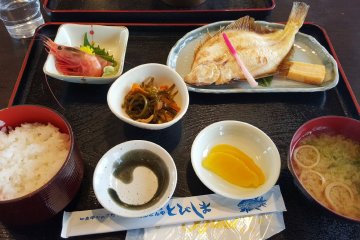 Menu at Tobishima