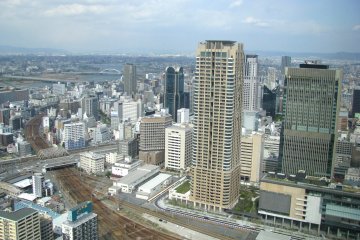 Floating Garden is taller than Osaka's skyscrapers!