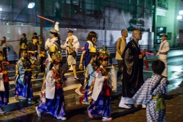 The evening's parade