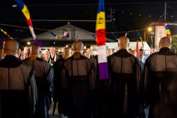 Lines of priests