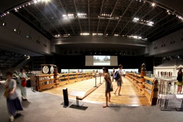 The Nihombashi bridge replica is life-sized
