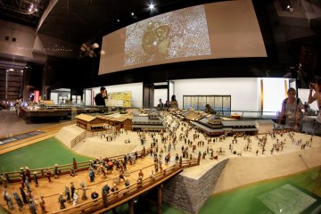 Excellent diorama of life in a local Edo town
