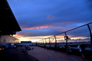 Sunset view from the observation deck