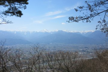 Azumino view from hiking route
