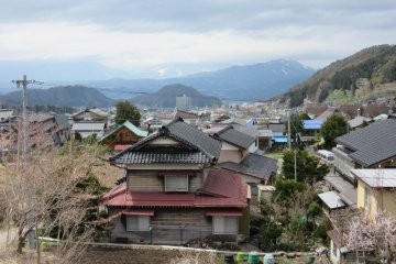 The view of Yudanaka onsen