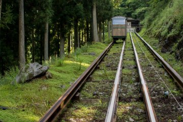The tram to the mines