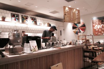 Baristas in action