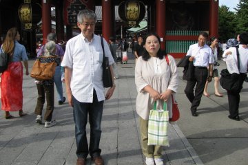 My volunteer guides in Asakusa, Tokyo