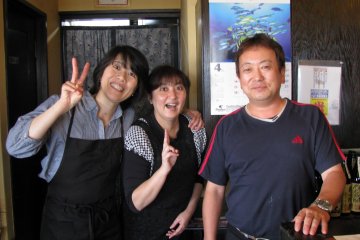 The family that runs a restaurant in Ito