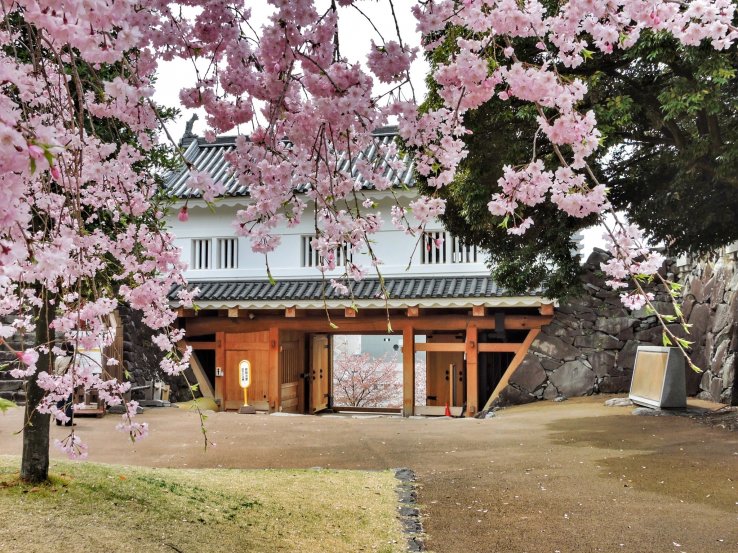 Maizuru Castle Park near Kofu Station in Yamanashi