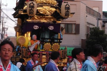 Float at the Kawagoe Matsuri in the daytime