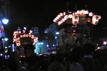 Floats at the Kawagoe Matsuri