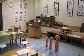 The painting area at the museum