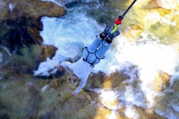 Bergantung dari.. ya tali bungee