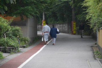 Just across the river, lots of little alleys to stroll around.